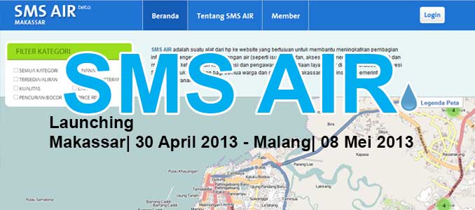SMS AIR Pengaduan Pelayanan PDAM via SMS