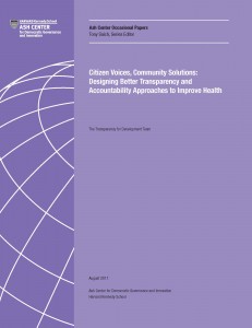 Citizen Voices, Community Solutions Designing Better Transparency and Accountability Approaches to Improve Health_Page_01