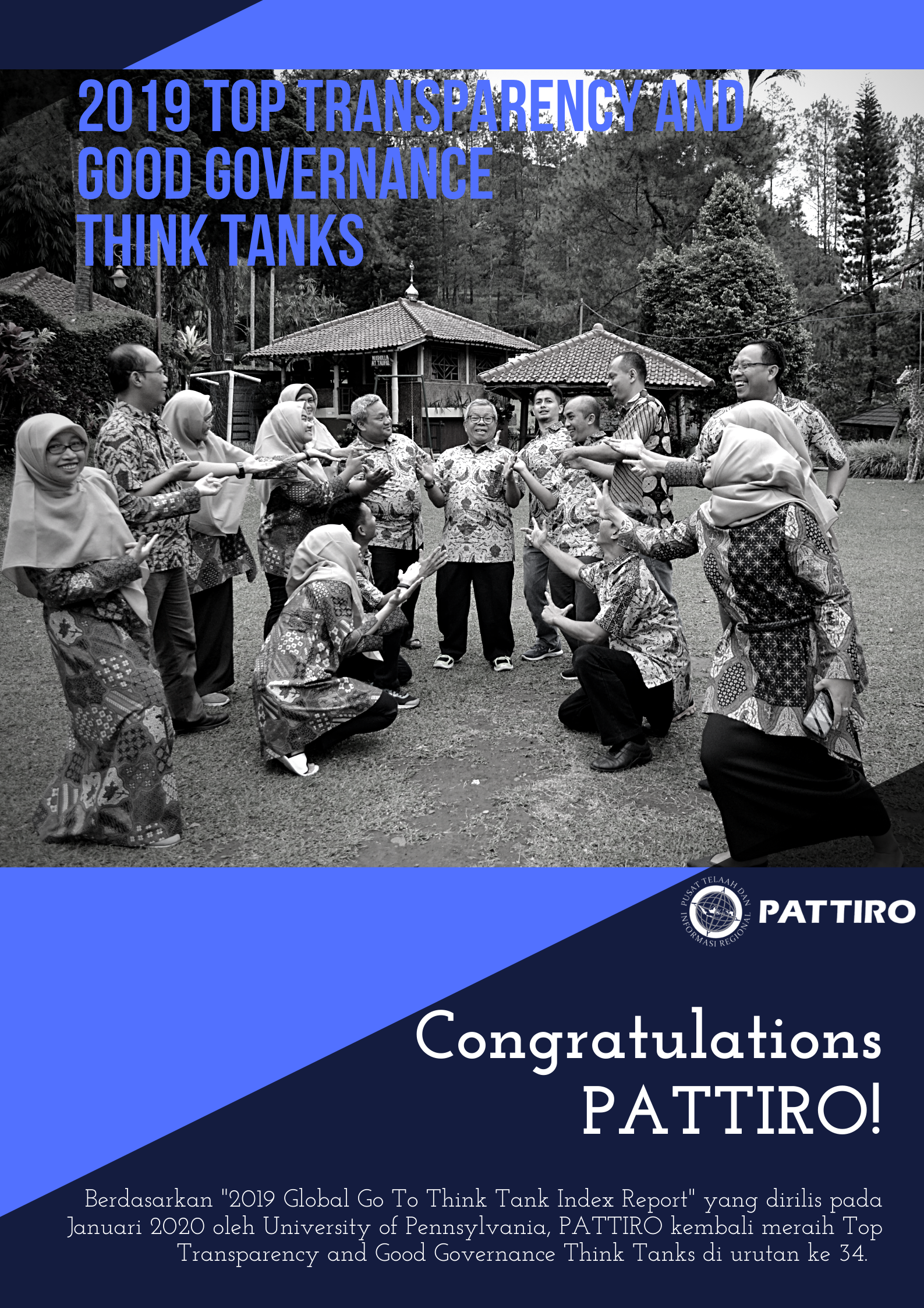 PATTIRO wins the Global Think Tank award again for 2019